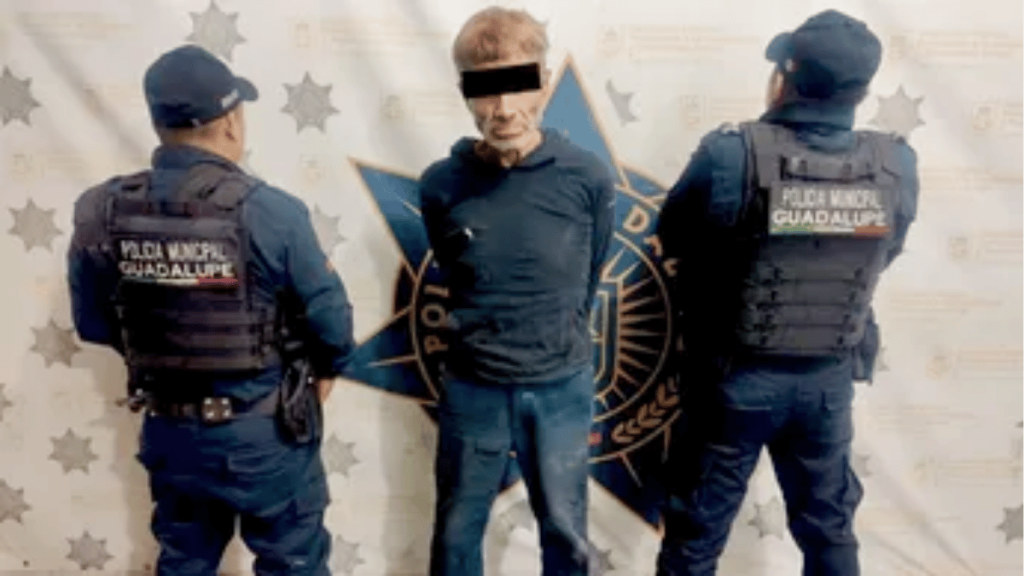 Tienen capturados Detenido en Guadalupe hoy