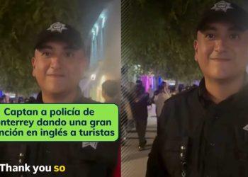 Policia de Monterrey habla ingles