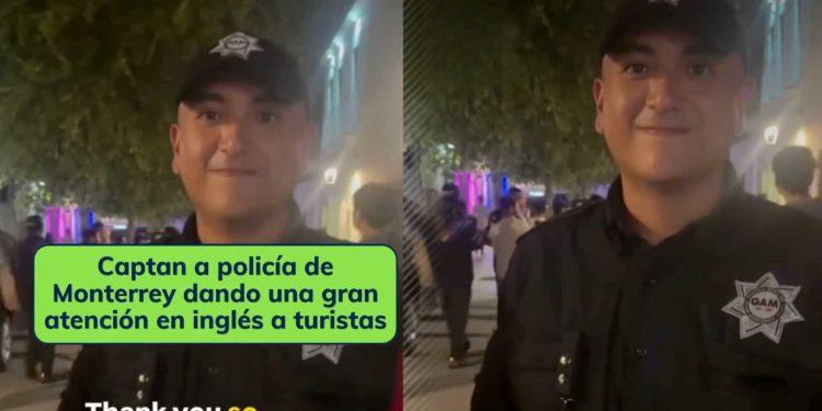 Policia de Monterrey habla ingles