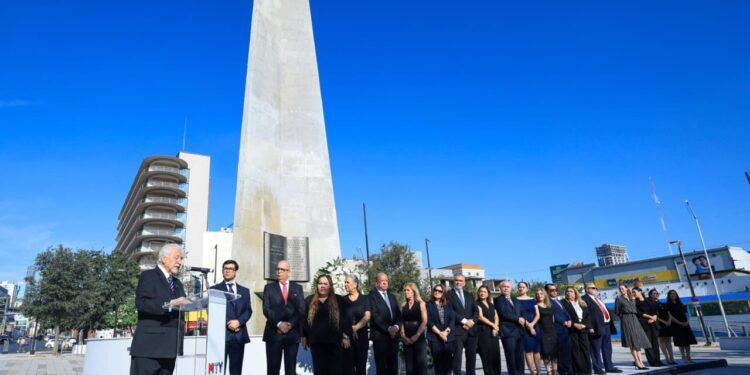 430 años de Monterrey: así fue la guardia de honor en el Obelisco