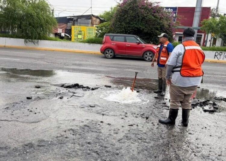 fuga agua y drenaje